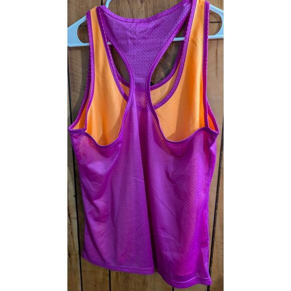 Danskin Now Mesh Tank Top Womens Plus Size Xl 15 17 Sleeveless Racerback Layer - Picture 2 of 5